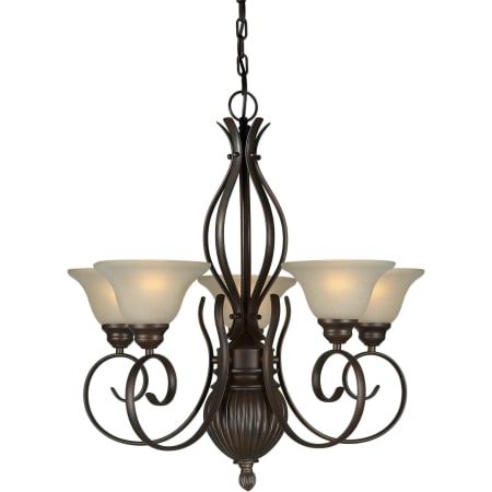 A large image of the Forte Lighting 2536-05 Antique Bronze