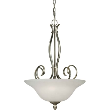 A large image of the Forte Lighting 2537-04 Brushed Nickel/River Rock