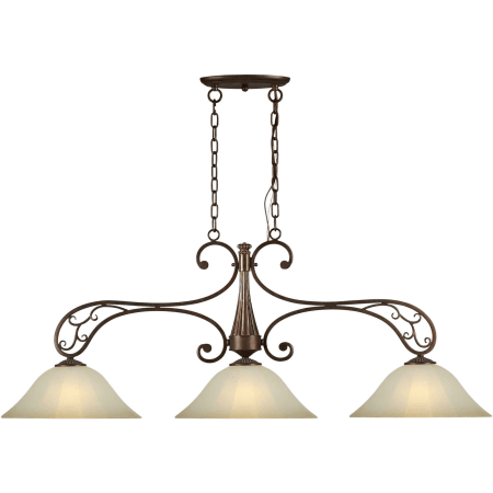 A large image of the Forte Lighting 2709-03 Black Cherry