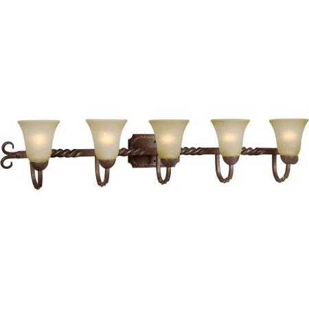 A large image of the Forte Lighting 5112-05 Black Cherry