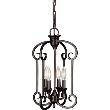 A large image of the Forte Lighting 7000-04 Antique Bronze