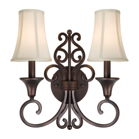 A large image of the Forte Lighting 2327-02 Antique Bronze