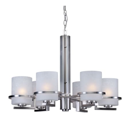 A large image of the Forte Lighting 2405-06 Brushed Nickel