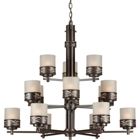 A large image of the Forte Lighting 2534-15 Antique Bronze
