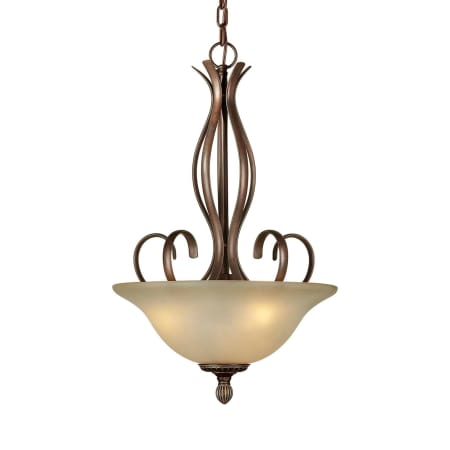 A large image of the Forte Lighting 2536-03 Black Cherry