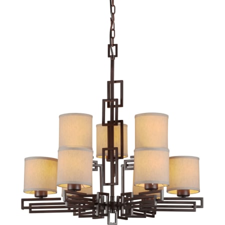 A large image of the Forte Lighting 2550-09 Antique Bronze