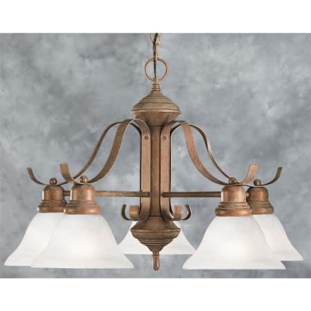 A large image of the Forte Lighting 2553-05 Desert Stone