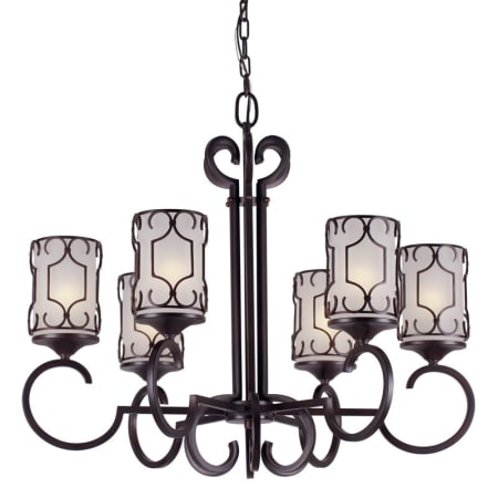 A large image of the Forte Lighting 2584-01 Antique Bronze