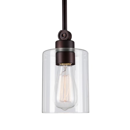 A large image of the Forte Lighting 2614-01 Antique Bronze