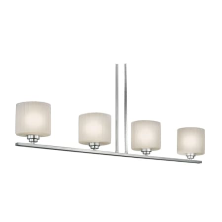A large image of the Forte Lighting 2626-04 Brushed Nickel