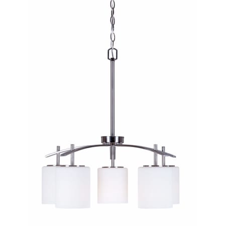 A large image of the Forte Lighting 2635-05 Brushed Nickel