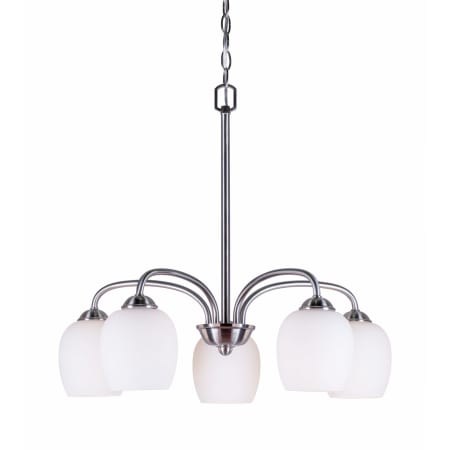 A large image of the Forte Lighting 2636-05 Brushed Nickel