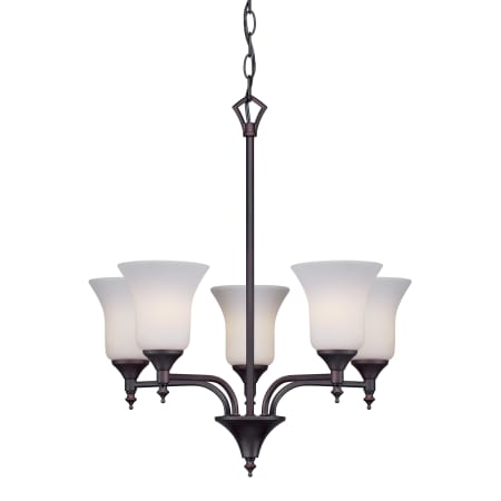 A large image of the Forte Lighting 2638-05 Antique Bronze