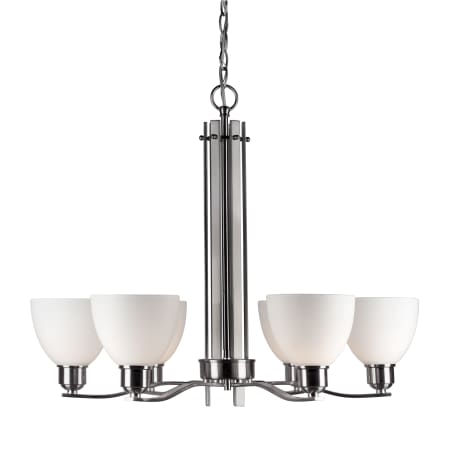 A large image of the Forte Lighting 2644-06 Brushed Nickel