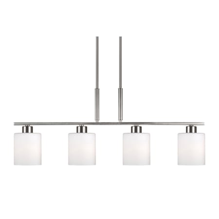A large image of the Forte Lighting 2664-04 Brushed Nickel