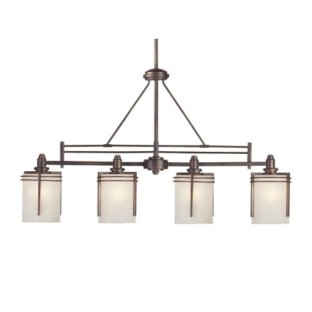 A large image of the Forte Lighting 2692-04 Antique Bronze