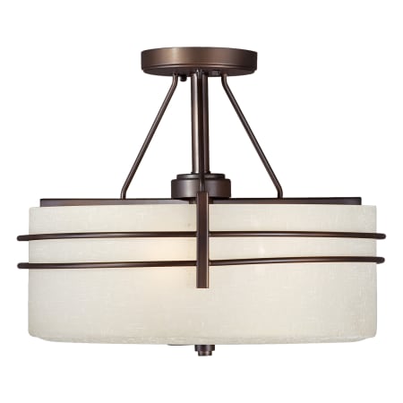 A large image of the Forte Lighting 2693-03 Antique Bronze