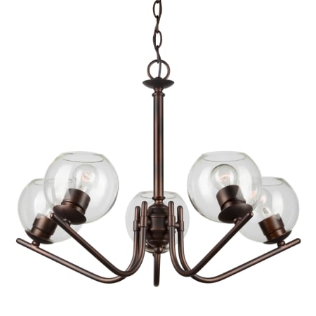 A large image of the Forte Lighting 2707-05 Forte Lighting-2707-05-Side View