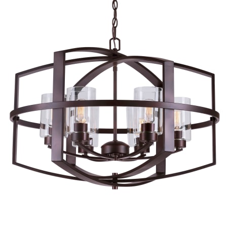 A large image of the Forte Lighting 2718-06 Antique Bronze Alternate View 1
