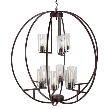 A large image of the Forte Lighting 2720-09 Antique Bronze