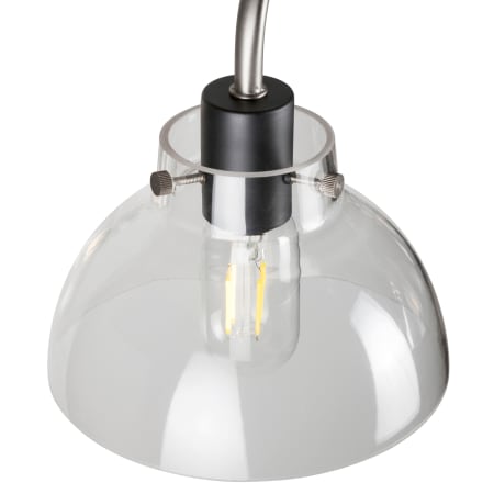 A large image of the Forte Lighting 2734-05 Black and Brushed Nickel