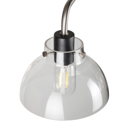 A large image of the Forte Lighting 2734-05 Black and Brushed Nickel Alternate View 1