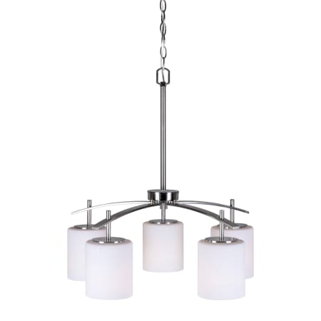 A large image of the Forte Lighting 2741-05 Brushed Nickel Alternate View 1