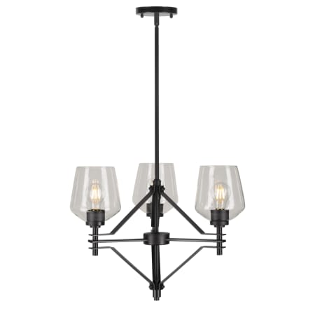 A large image of the Forte Lighting 2743-03 Black