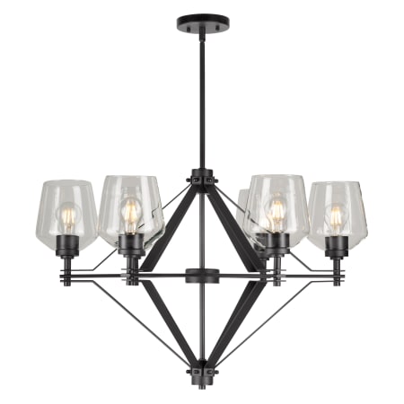 A large image of the Forte Lighting 2743-06 Black