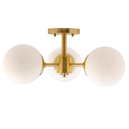A large image of the Forte Lighting 2745-03 Soft Gold