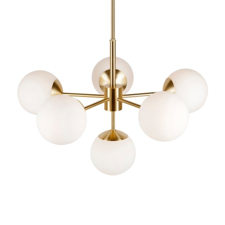 A large image of the Forte Lighting 2745-06 Soft Gold Alternate View 1