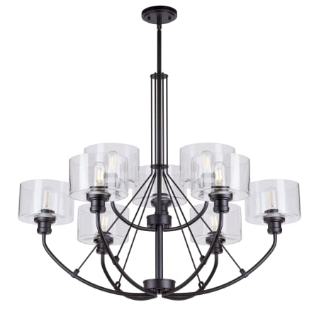 A large image of the Forte Lighting 2748-09 Black Alternate View 1