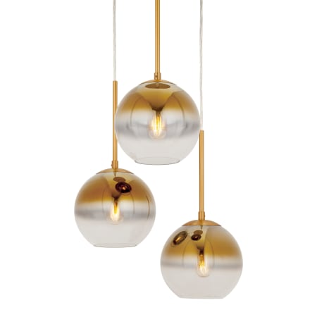 A large image of the Forte Lighting 2757-03 Soft Gold Alternate View 1