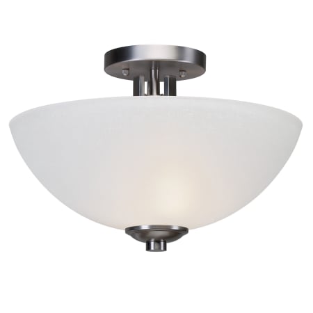 A large image of the Forte Lighting 2766-02 Brushed Nickel