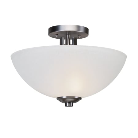 A large image of the Forte Lighting 2766-02 Brushed Nickel Alternate View 1