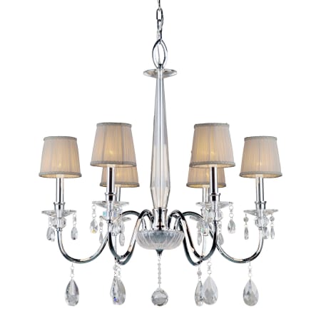 A large image of the Forte Lighting 4009-06 Chrome