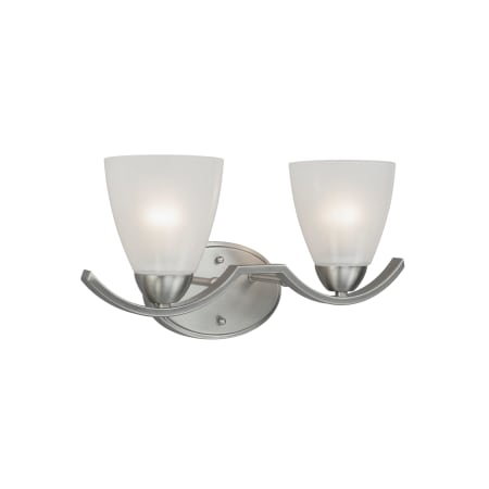 A large image of the Forte Lighting 5081-02 Brushed Nickel