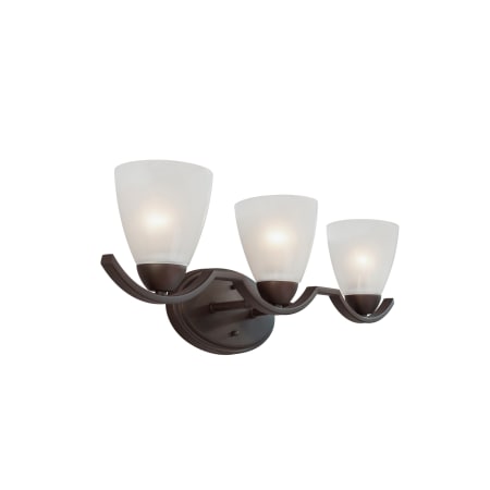 A large image of the Forte Lighting 5081-03 Antique Bronze