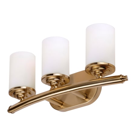 A large image of the Forte Lighting 5105-03 Soft Gold Alternate View 2