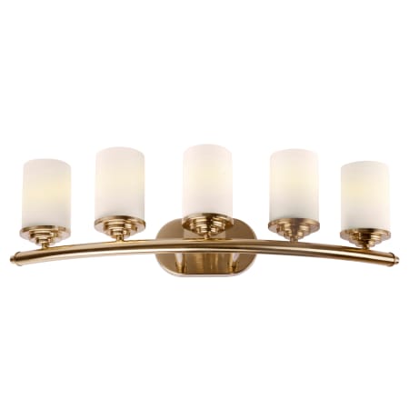 A large image of the Forte Lighting 5105-05 Soft Gold
