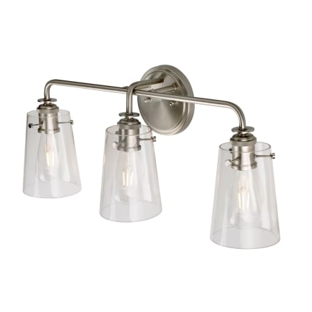 A large image of the Forte Lighting 5118-03 Brushed Nickel Alternate View 1