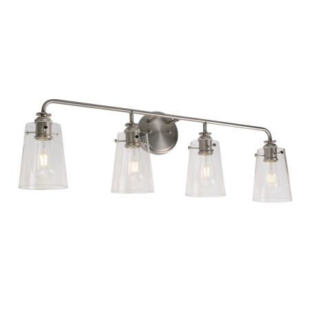 A large image of the Forte Lighting 5118-04 Brushed Nickel