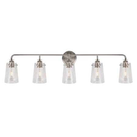 A large image of the Forte Lighting 5118-05 Brushed Nickel Alternate View 1