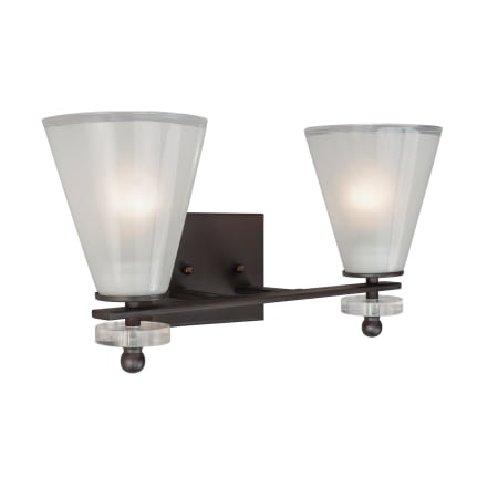 A large image of the Forte Lighting 5132-02 Antique Bronze