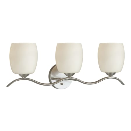 A large image of the Forte Lighting 5135-03 Brushed Nickel