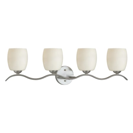 A large image of the Forte Lighting 5135-04 Brushed Nickel