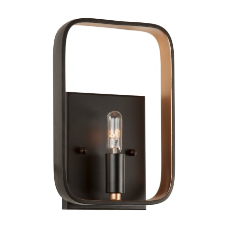 A large image of the Forte Lighting 5196-01 Black / Gold
