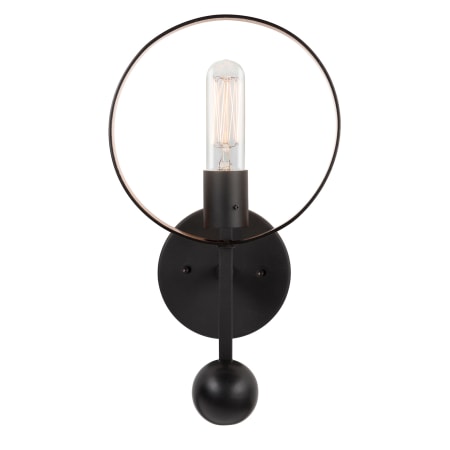 A large image of the Forte Lighting 5620-01 Black and Gold
