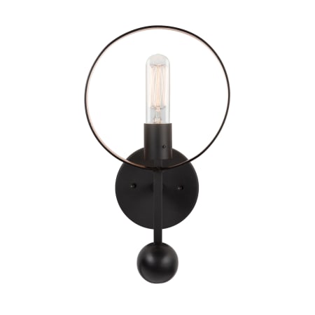 A large image of the Forte Lighting 5620-01 Black and Gold Alternate View 1