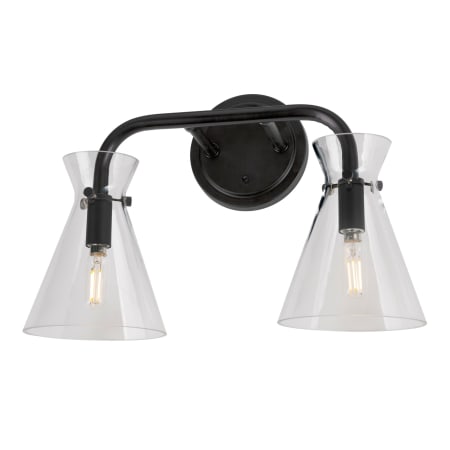 A large image of the Forte Lighting 5733-02 Black Alternate View 1